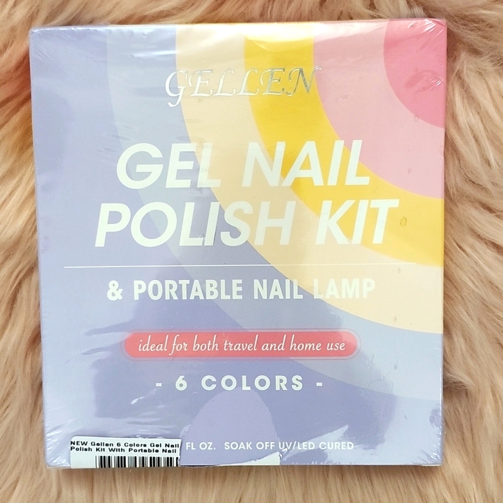 Brand New GELLEN GEL NAIL POLISH KIT & PORTABLE NAIL LAMP
